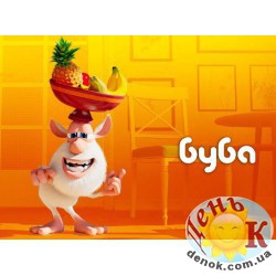 Буба с фруктами сахарная картинка на торт Буба с фруктами вафельная картинка на торт