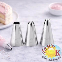 Насадки Wilton 3 шт (1М, 2D, 2А) Насадки Wilton 3 шт (1М, 2D, 2А)