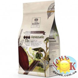 Черный шоколадный кувертюр 72% Cacao-Barry 1 кг Черный шоколадный кувертюр 72% Cacao-Barry 1 кг с доставкой по Украине